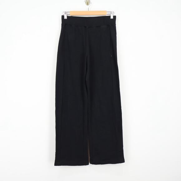 American Giant Womens French Terry Straight Sweatpant Black Size Small NWOT - Picture 1 of 7